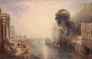 Muinaisen Rooman rauniot, n. 1820 (wc ja arabikumi paperilla)